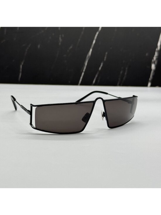 Saint Laurent SL606 001 Black Metal Square Sunglasses main image 10